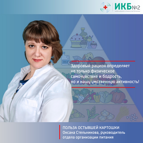 руководитель отдела организации питания ИКБ №2 Оксана Стельникова