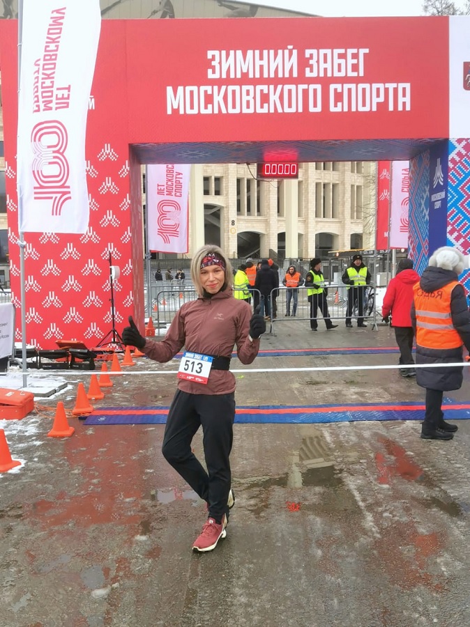 Наталья Мозгалева стала участницей «Зимнего забега московского спорта»