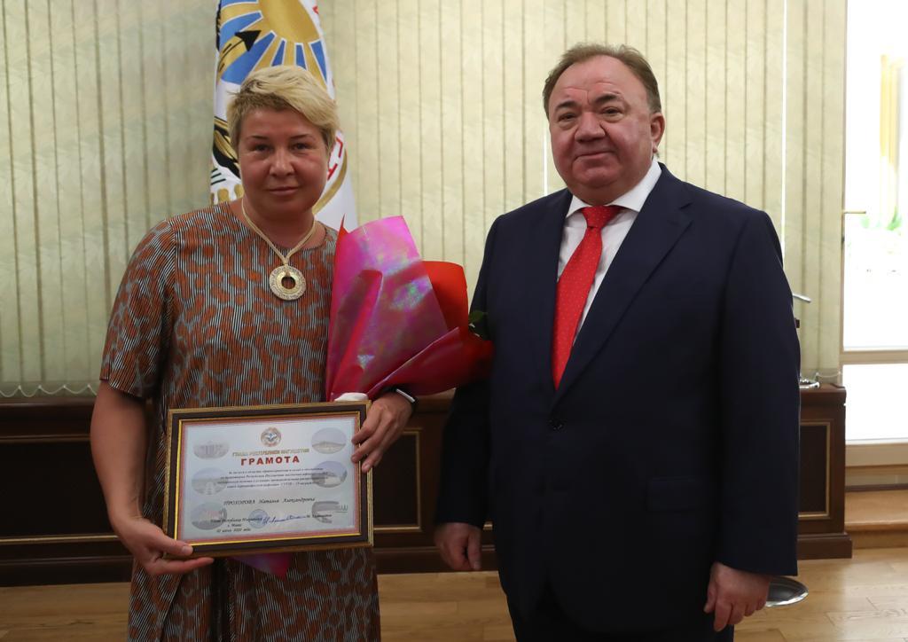 Наталья Александровна Прохорова и Глава Ингушетии